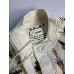 Goumi Kids Sleep Sack 0-3M Cream Hanging‎ Plants Print Organic Cotton